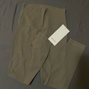 Lululemon tan ribbed align 25" leggings